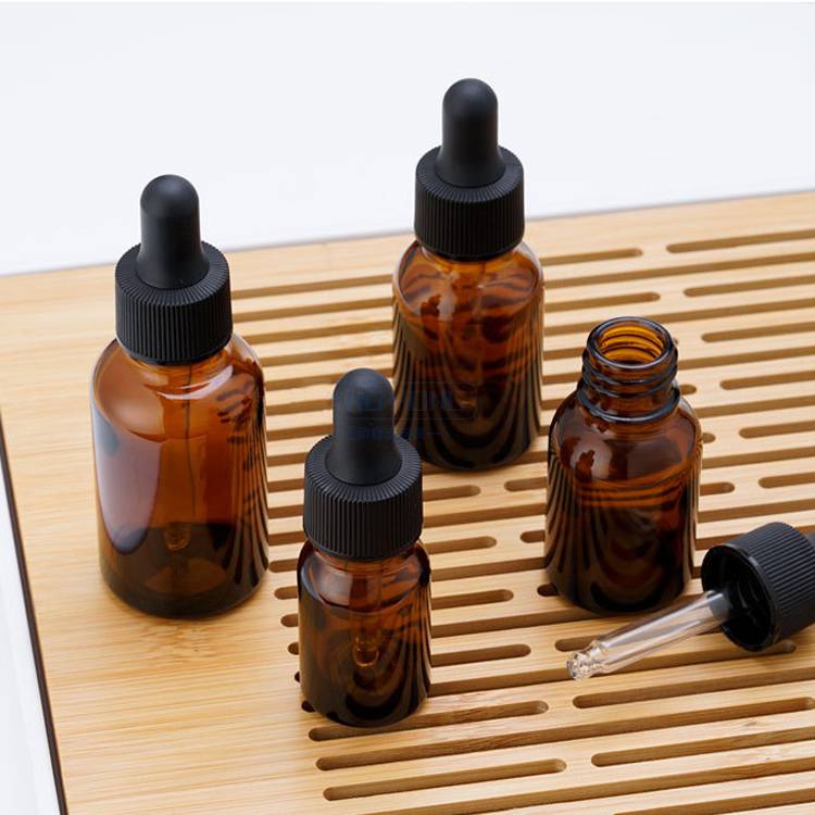 Hair Oil Amber Glass Dropper Container Dropper Bottles For Sale Wholesale