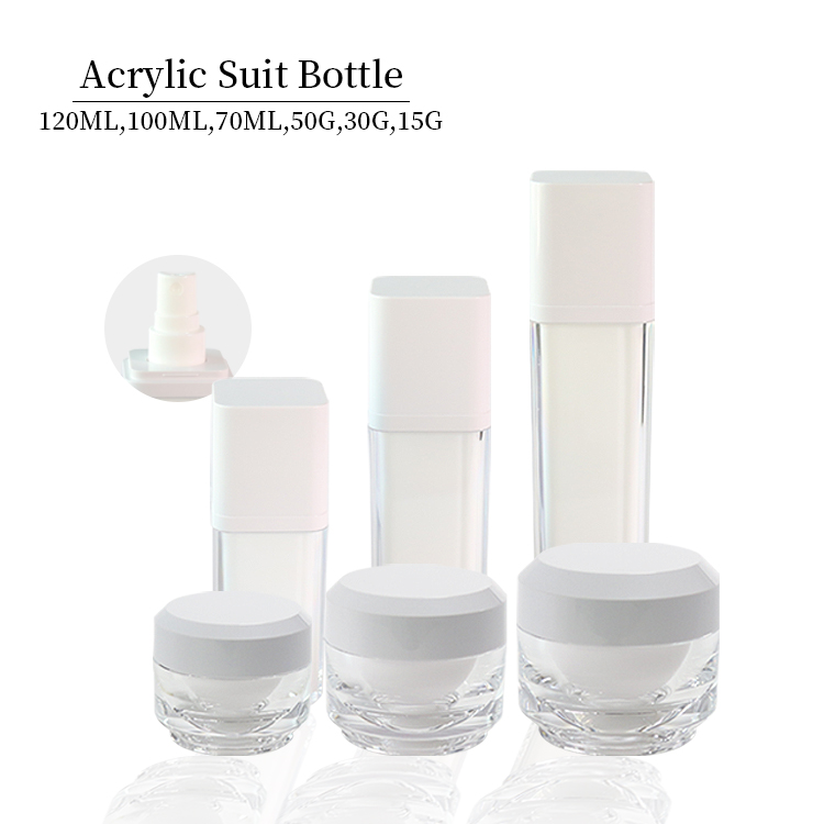 Custom Acrylic Cosmetic Jars Wholesale, Plastic Lotion Bottles With Pump