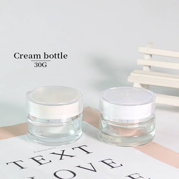 Wholesale 30G Cream Jars Cosmetic Packaging, Glass Jars For Body Butter Custom