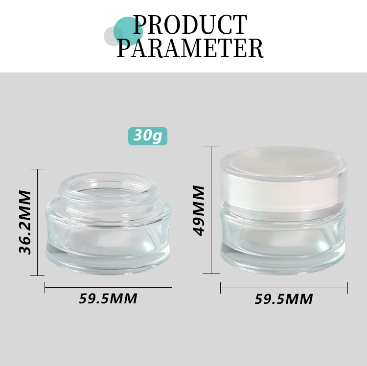 30G Cream Jars Cosmetic Packaging