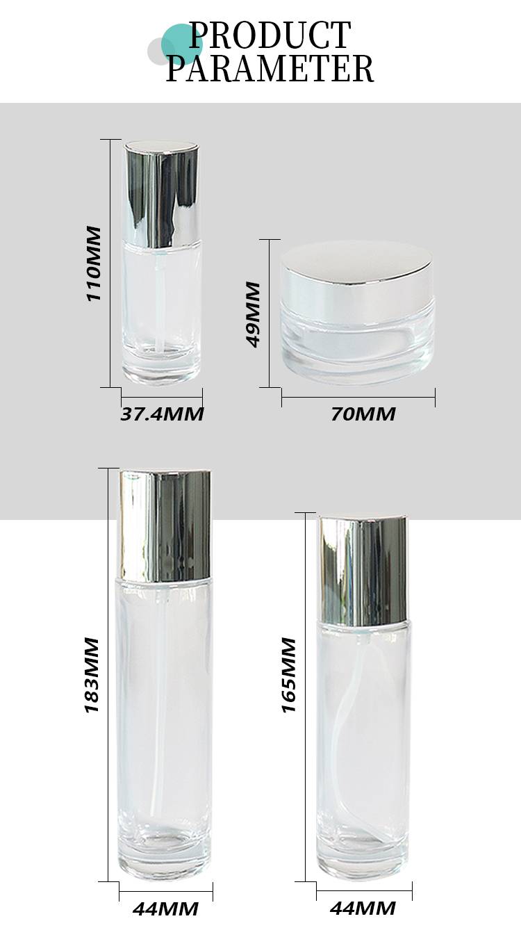 Clear Luxury Cosmetic Containers