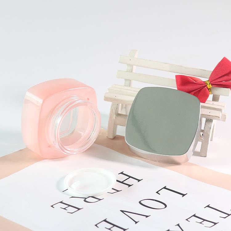 50G Pink Face Cream Jars Wholesale Glass Jar Cosmetic Packaging