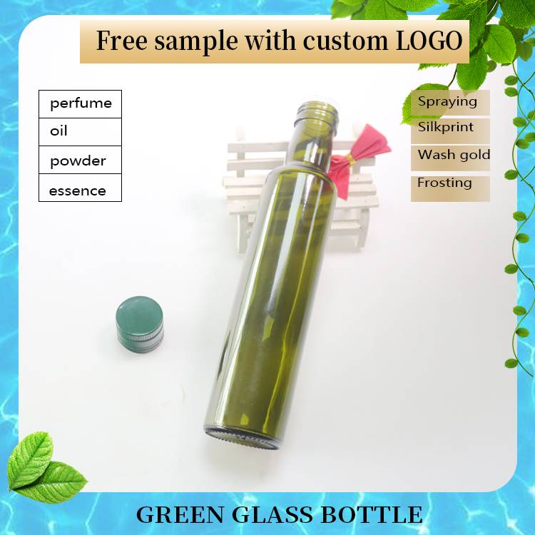Glass Empty Green Wine Bottle