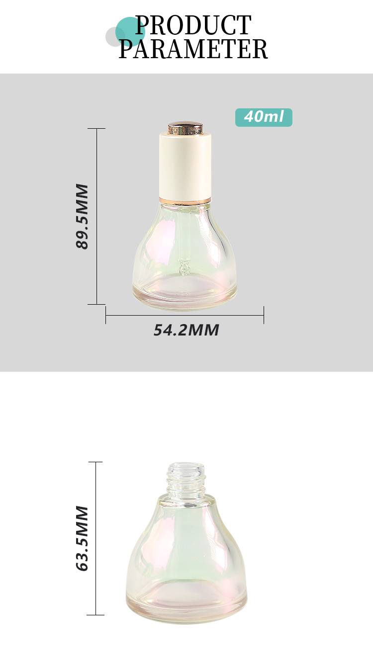 transparent electroplated bottle