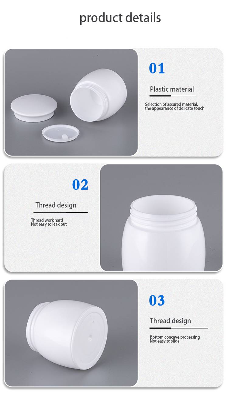 White 20g Plastic Containers