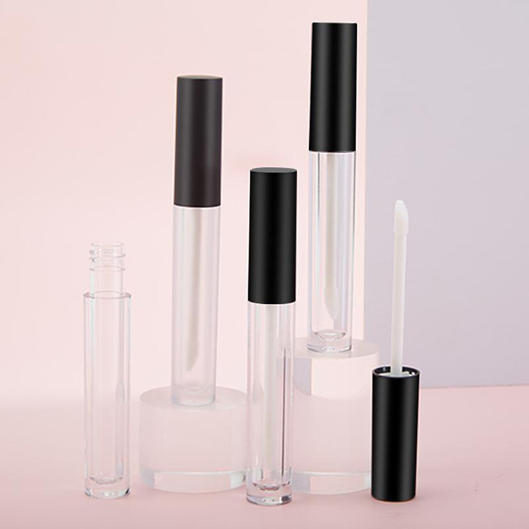 Stock 3.5ml Rpund Mini Lip Gloss Tubes Clear Mini Cosmetics And Sample Tube
