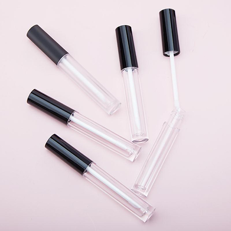 Stock 3.5ml Rpund Mini Lip Gloss Tubes Clear Mini Cosmetics And Sample Tube