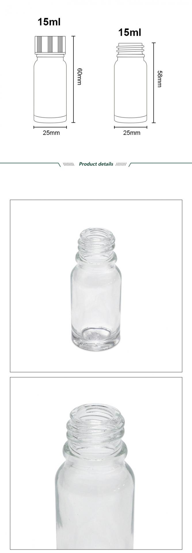 Clear Round Nail Polish Bottles