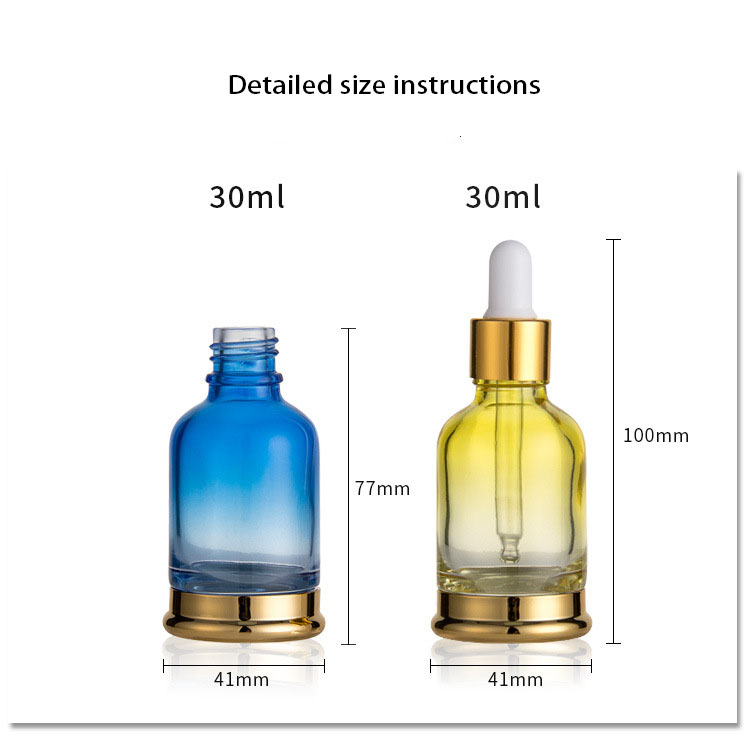 orange/yellow/cyan/blue 30ml Tincture Bottle 1 oz Yellow Glass Dropper Bottles